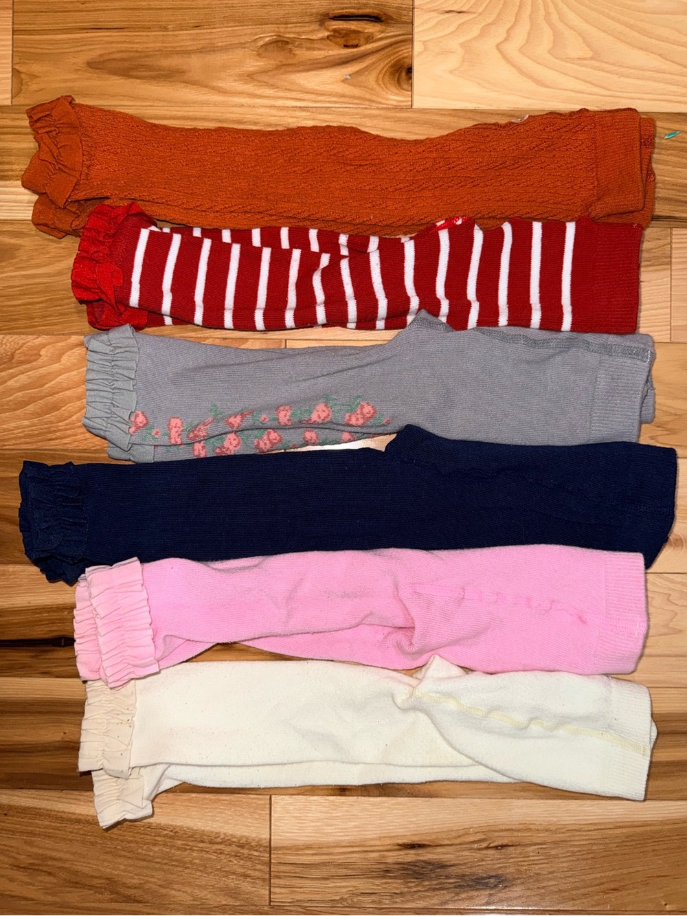 Ruffle Butts ruffled tights bundle (6 pair) size 6-12 month